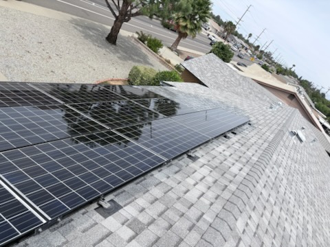 Solar panel cleaning 